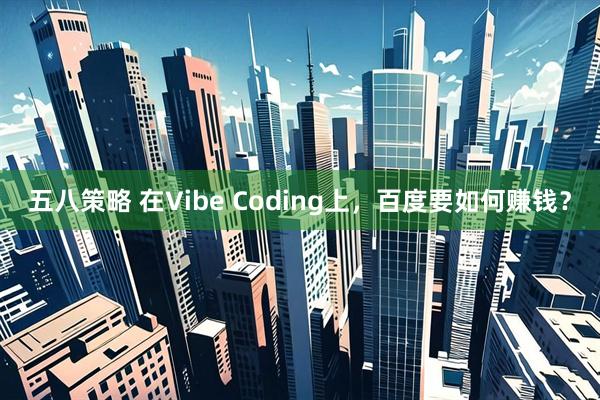 五八策略 在Vibe Coding上，百度要如何赚钱？
